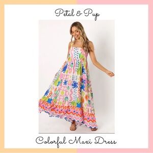 Petal & Pup Multicolor Patterned Dress